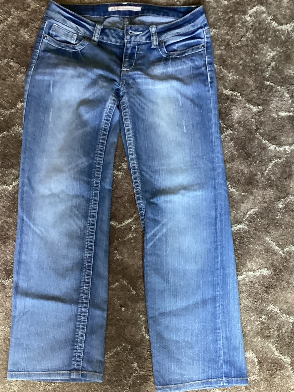 Women's Wide-Leg Blue Denim Jeans - Classic Flare Style